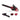 Red and black Powerworks chainsaw with accessories on a white background