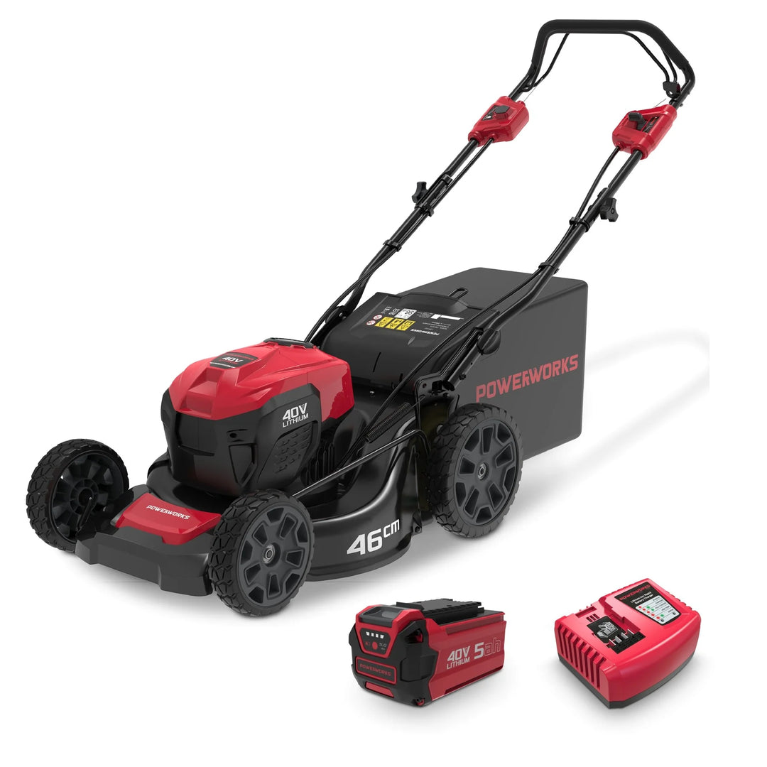 Powerworks 40V Lawnmower 18" Self-Propelled
