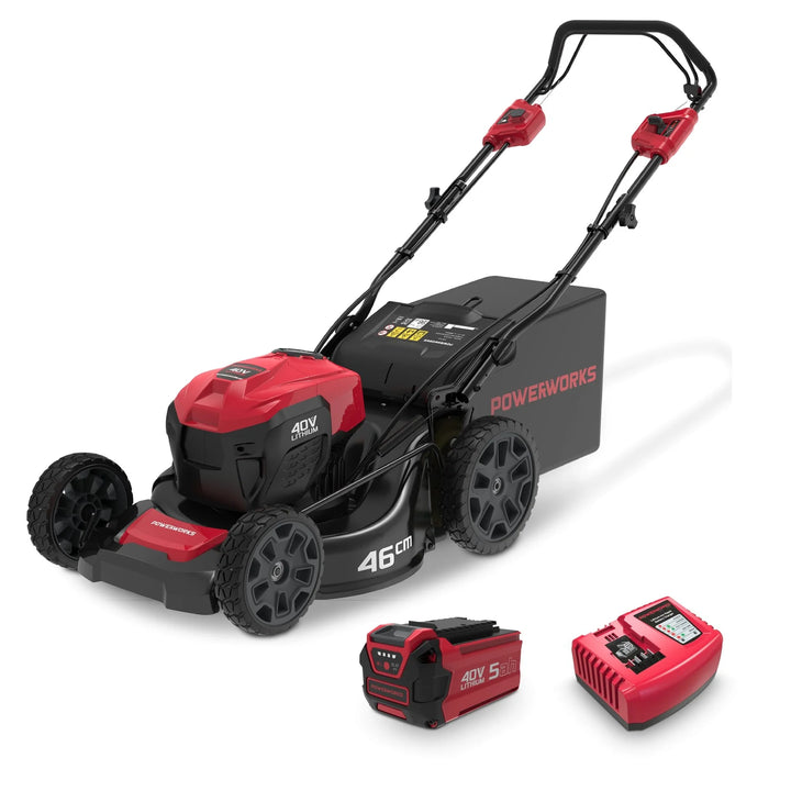 Powerworks 40V Lawnmower 18" Self-Propelled