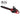 Red and black chainsaw with 'Powerworks' branding on a white background